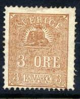 SWEDEN 1862 Lion 3 öre Type I, Unused.  Michel 14 I - Ongebruikt