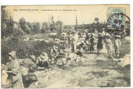 Carte Postale Ancienne Castelnau Le Lez - Lavandièress Sur Les Bords Du Lez  - Métiers, Laveuses - Castelnau Le Lez