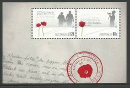 2011 Remembrance Day Mini Sheet Set Of 2  Complete Mint Never Hinged (MUH) As Issued - Blocks & Sheetlets