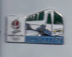 Pin´s  Automobiles  Renault  FR 1  Blanc  Flan  Vierge, Sport  J.O  ALBERTVILLE  1992 - Renault