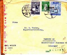 LETTRE  --  IZMIR TO HAMBURG  -  WEHRMACHT CENSUR  -  OKW ( OBERKOMMANDO WEHRMACHT ) - Lettres & Documents