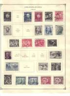 CZECHOSLOVAKIA    Collection Of  Mounted Mint And Used As Per Scan. (3 SCANS) - Collections, Lots & Séries