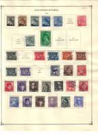 CZECHOSLOVAKIA    Collection Of  Mounted Mint And Used As Per Scan. (2 SCANS) - Colecciones & Series