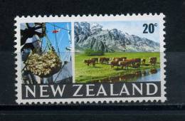 NEW  ZEALAND    1967    20c  Beef  And  Heard  Of  Cattle      MNH - Unused Stamps