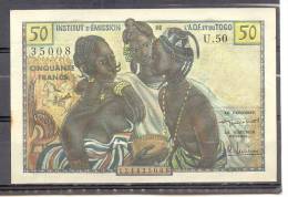 Was West African States 50 Fr XF Togo  Rare - Togo