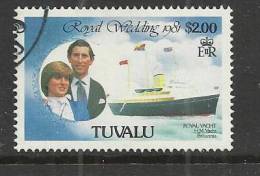 TUVALU 1981 - CHARLES AND DIANA WEDDING 2.00 - USED OBLITERE GESTEMPELT USADO - Tuvalu (fr. Elliceinseln)