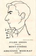 C.P. DESSIN DE JEAN COCTEAU DE JULIEN GREEN AUTEUR DE MONT CINERE ET DE ADRIENNE MESURAT - Cocteau