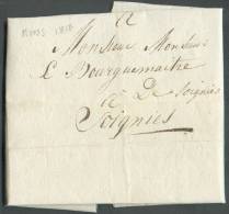 LAC De  MONS Le 9 Décembre 1818 Vers Soignies; En Franchise - 8385 - 1815-1830 (Holländische Periode)