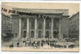 - 22 - Marseille - L´Opéra  Municipal,  FM, Belle Animation, Calèches, Chevaux, Très Bon état, Scans. - Canebière, Centro