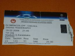 Olympiakos-Chelsea UEFA Champions League Football Match Ticket - Eintrittskarten