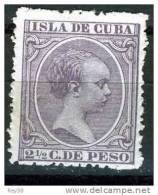 CUBA, 1894 ALFONSO XIII  2 1/2 CTS VIOLETA - Cuba (1874-1898)