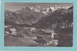 BEATENBERG  -  Jungfrau . Mönch . Eiger  -  1914  -  BELLE  CARTE   - - Beatenberg