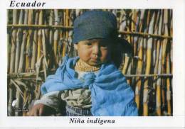 Lote PEP178 Ecuador, Postal, Postcard, Niña Indigena, Little Girl, Indigenous Activities, Actividades Indigenas - Ecuador