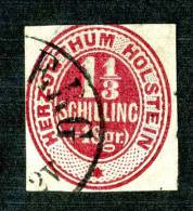 GS-326)  SCHLESWIG  1865  Mi.10  / Sc.#23  Used - Schleswig-Holstein