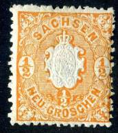 GS-351)  SAXONY  1863  Mi.# 15d / Sc.#16 Mint* - Saxony