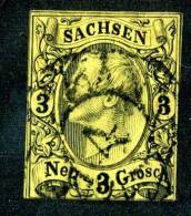 GS-371)  SAXONY  1855  Mi.# 11 / Sc.#12  Used~ - Saxony