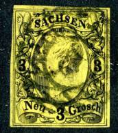 GS-372)  SAXONY  1855  Mi.# 11 / Sc.#12  Used~ - Sachsen