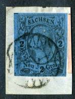 GS-379)  SAXONY  1855  Mi.# 10a / Sc.#11  Used~ - Saxony