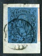 GS-379)  SAXONY  1855  Mi.# 10a / Sc.#11  Used~ - Saxe