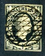 GS-396)  SAXONY  1851  Mi.# 3a / Sc.#3  Used~ - Sachsen