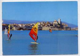 ANTIBES--Panorama (ville Et Citadelle--sport-planche à Voile), Cpm N° AN.80  éd Seven --carte Italienne - Antibes - Les Remparts