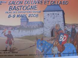 Affiche PIERRET Michel Festival BD Bastogne 2008 (Les Aigles Décapités..) - Posters