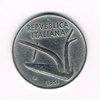 ITALIE  10 LIRE  1951 - 10 Liras