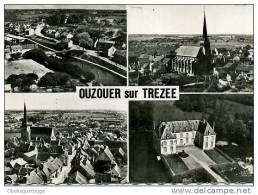 45 OUZOUER SUR TREZEE  4 VUES 1 CARTEEN 1954 SM DENTELEE CACHET BRIARE - Ouzouer Sur Loire