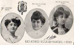 Paris  Mi-Carême 1906   Les Reines - Lotes Y Colecciones