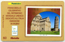 CG 2002 Tessera Filatelica Patrimonio Mondiale Unesco - Cartes Philatéliques