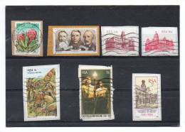 AFRIQUE DU SUD   7 Timbres    Année  1977  80  81  86 Et 87     (sur Fragment Oblitérés) - Used Stamps