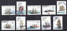 Australian Antarctic 1979 Ships 10 Values Used - Used Stamps