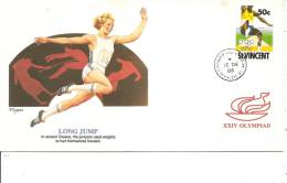 JO De Séoul-1988-Saut En Longueur ( FDC De Saint-Vincent à Voir) - Zomer 1988: Seoel