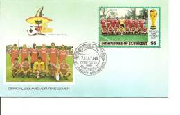 Coupe Du Monde Au Mexique-1986 ( FDC Des Grenadines De Saint-Vincent à Voir) - 1986 – Mexico