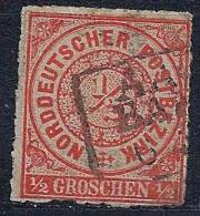 Conf. Allemagne Du Nord YT 3 Oblitéré  / Norddeutscher Bund Mi. Nr. 3 Gestempelt - Gebraucht