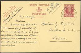 EP Carte 15 Centimes Houyoux Obl. Sc VILVOORDE-VILVORDE 9-VIII-1924 Vers Lierneux. - 8408 - Postkarten 1909-1934