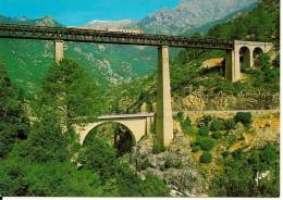 CORSE -  L'ancien TRAIN Sur Le Grand Viaduc Pont Du Vecchio  (VIVARIO/VENACO) - - Autres & Non Classés