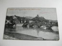 Torino  Piccolo Formato Ponte Monte Dei Cappuccini Il Po La Gran Madre Di Dio - Ponts