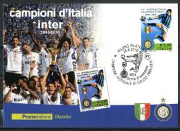 ITALIA / ITALY 2010 - Inter Campione D´Italia 2009-2010 - MAXIMUM CARD Come Da Scansione - Clubs Mythiques