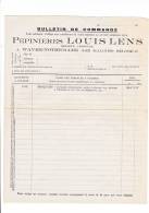 Bulletin De Commande Pepinieres LOUIS LENS Wavre Notre Dame Lez Malines Belgique - 1900 – 1949