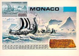 MONACO CARTE MAXIMUM  NUM.YVERT  1356 LA DECOUVERTE DU GROENLAND - Maximum Cards