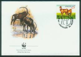 Angola  1990  WWF - Rappenantilope  (4 FDC  Kpl. )  Mi: 799-02 (6,00 EUR) - Angola