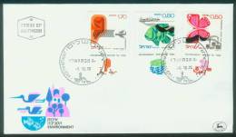 Israel  1975  Umweltschutz  (1 FDC  Kpl. )  Mi: 656-58 (0,70 EUR) - Cartas & Documentos