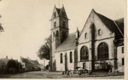 Dépt 77 - FONTENAY-TRÉSIGNY - L'Église Et Route De Tournan - CPSM - 1952 - Fontenay Tresigny