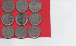 Spain 25 Pesetas  9 Coins    M-7 - 25 Peseta