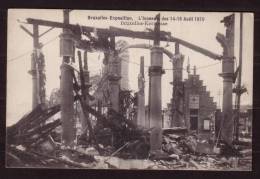 Exposition BRUXELLES 1910 - Incendie Du 14-15 Août 1910 - Non Circulé - Not Circulated. - Altri & Non Classificati