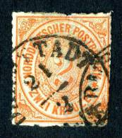 GS-524)  NORTH GERMAN CONF.  1868  Mi.#8 / Sc.#8  Used - Usati