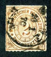 GS-526)  NORTH GERMAN CONF.  1868  Mi.#8 / Sc.#8  Used - Gebraucht