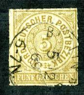 GS-530)  NORTH GERMAN CONF.  1868  Mi.#6 / Sc.#6  Used - Usados