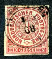 GS-545)  NORTH GERMAN CONF.  1868  Mi.#4 / Sc.#4 Used - Usados